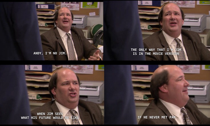 The Office (US) meme kevin is jim without pam on Bingeclock