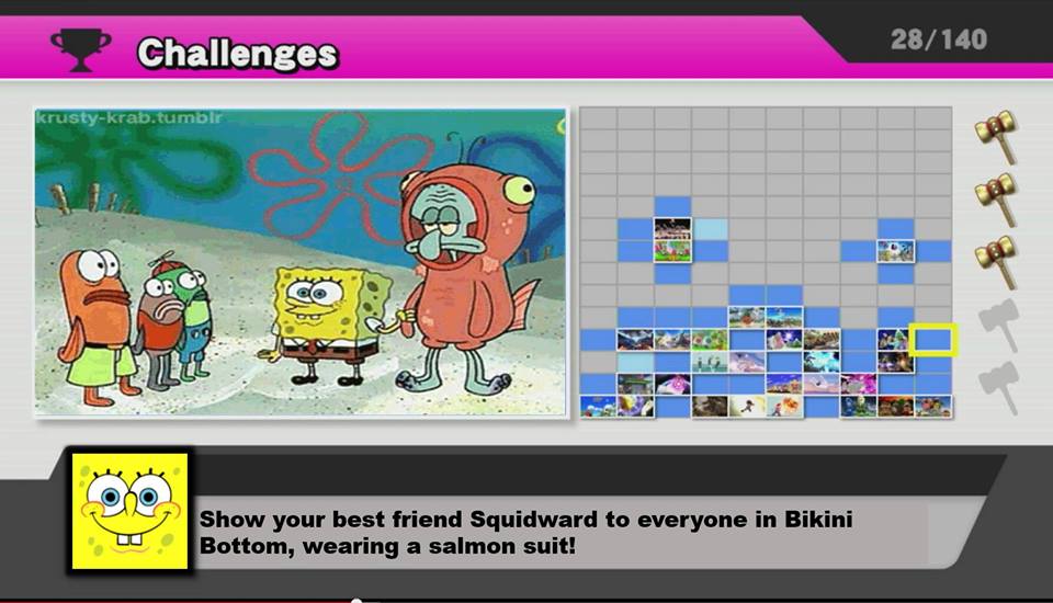 Spongebob Squarepants Meme Smash Bros Challenge Show Squidward On