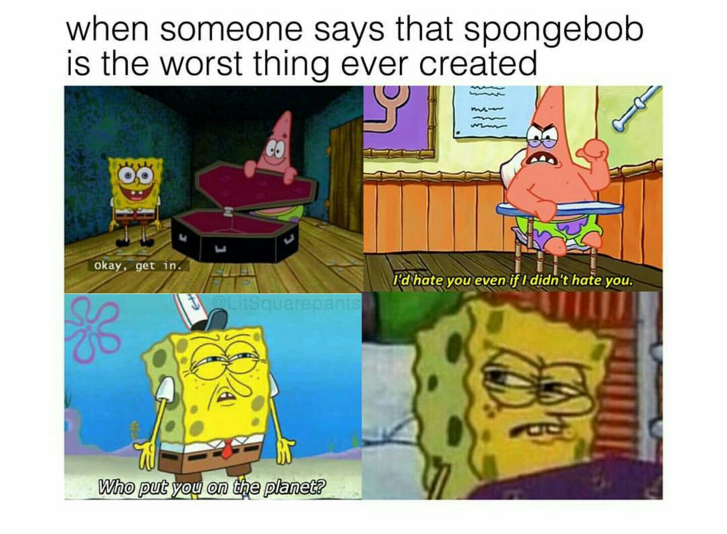 SpongeBob SquarePants Meme Worst Thing Ever On BingeMeme