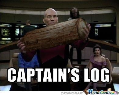 Star Trek: The Next Generation meme captains log on Bingeclock